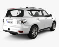 Nissan Patrol 2014 Modello 3D vista posteriore