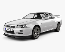 Nissan Skyline R34 GT-R coupe 1999 3D model