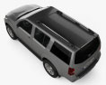 Nissan Pathfinder 2013 3D模型 顶视图
