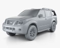 Nissan Pathfinder 2013 3D модель clay render