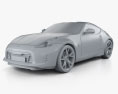 Nissan 370Z Coupe 2016 3d model clay render