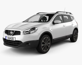 3D model of Nissan Qashqai+2 2014