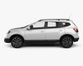 Nissan Qashqai+2 2014 3d model side view