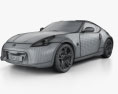 Nissan 370Z Coupe 2012 3d model wire render