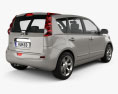 Nissan Note 2013 3d model back view