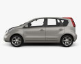 Nissan Note 2013 3d model side view