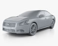 Nissan Maxima 2015 Modello 3D clay render