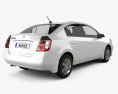 Nissan Sentra 2012 3d model back view