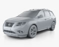 Nissan Pathfinder 2016 3D模型 clay render