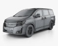 Nissan Elgrand (E52) 2014 3D-Modell wire render