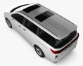 Nissan Elgrand (E52) 2014 3D模型 顶视图