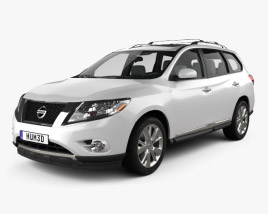 Nissan Pathfinder з детальним інтер'єром 2016 3D модель