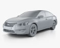 Nissan Altima (Teana) 2016 3d model clay render