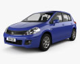 Nissan Tiida (C11) hatchback 2012 3d model