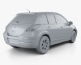 Nissan Tiida (C11) 해치백 2012 3D 모델 