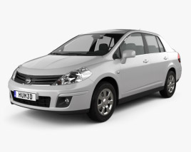 Nissan Tiida (C11) sedan 2012 3D model