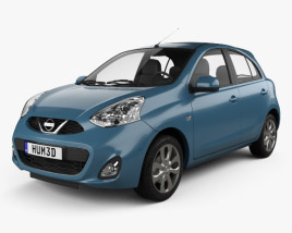Nissan Micra 2016 3D model
