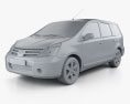 Nissan Livina Geniss 2014 3d model clay render