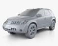 Nissan Murano (Z50) 2007 3d model clay render
