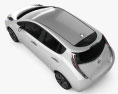 Nissan Leaf 2016 3d model top view
