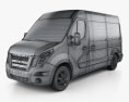 Nissan NV400 Panel Van 2014 3d model wire render