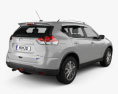 Nissan Rogue 2017 3D 모델  back view