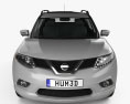 Nissan Rogue 2017 3D 모델  front view