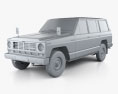 Nissan Patrol (160) 1980 3D модель clay render