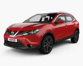 3D model of Nissan Qashqai 2017