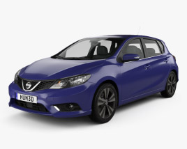 Nissan Pulsar hatchback 2017 3D model