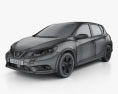 Nissan Pulsar hatchback 2017 Modelo 3D wire render