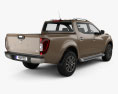 Nissan Navara Cabina Doble 2015 Modelo 3D vista trasera