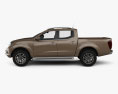 Nissan Navara Cabina Doble 2015 Modelo 3D vista lateral
