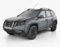Nissan Terrano 2016 3d model wire render