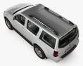 Nissan Pathfinder 带内饰 2010 3D模型 顶视图