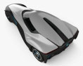 Nissan BladeGlider 2013 3D-Modell Draufsicht