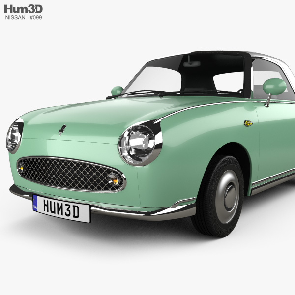 Nissan Figaro 1991 3dモデル 乗り物 On Hum3d