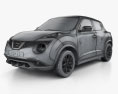 Nissan Juke 2018 3d model wire render