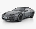 Nissan 300ZX (Z32) 2 seater 1993 3Dモデル wire render