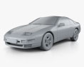 Nissan 300ZX (Z32) 2 seater 1993 3Dモデル clay render