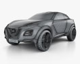 Nissan Gripz 2017 3D-Modell wire render