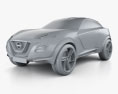 Nissan Gripz 2017 3d model clay render