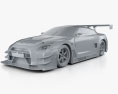 Nissan GT-R Nismo GT300 2017 3d model clay render