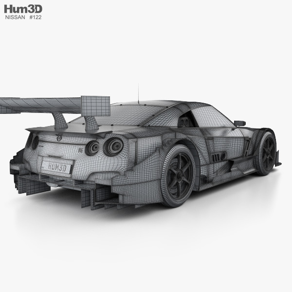 Nissan GT-R Nismo GT500 2017 3D model - Vehicles on Hum3D