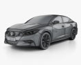 Nissan Maxima with HQ interior 2019 3d model wire render