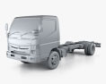 Nissan Atlas Вантажівка шасі 2017 3D модель clay render