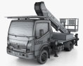 Nissan Cabstar Lift Platform Truck 2011 3d model wire render
