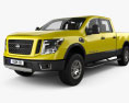 Nissan Titan Crew Cab XD Pro 4X with HQ interior 2019 3d model