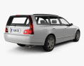 Nissan Stagea 2007 3d model back view