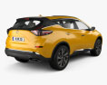 Nissan Murano (Z52) with HQ interior 2019 3d model back view